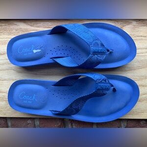 Coach Women's Vibrant Blue Sandals
